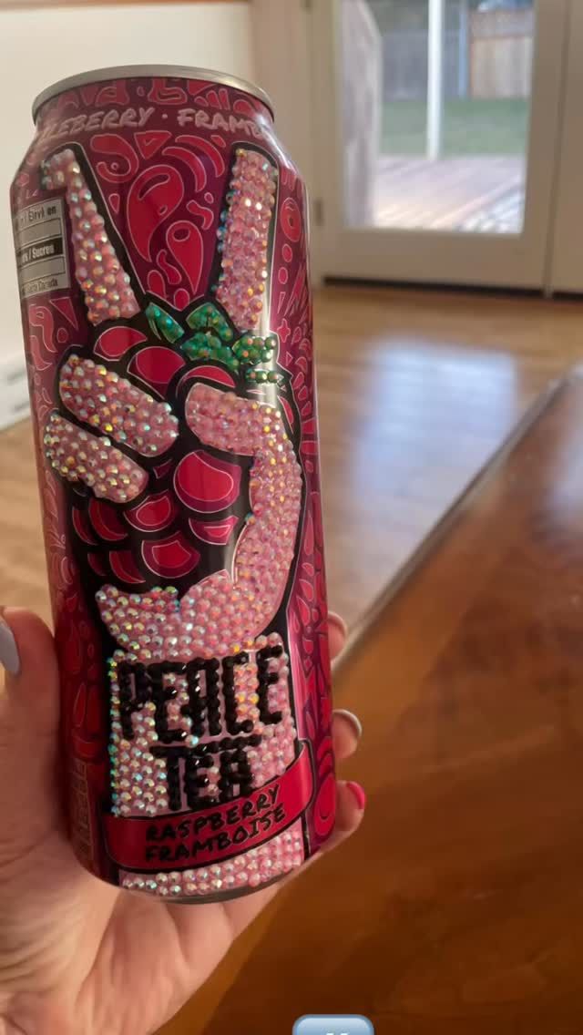 Anyone else’s daughter been hit by the bedazzled bug? #peacetea  #bejeweled